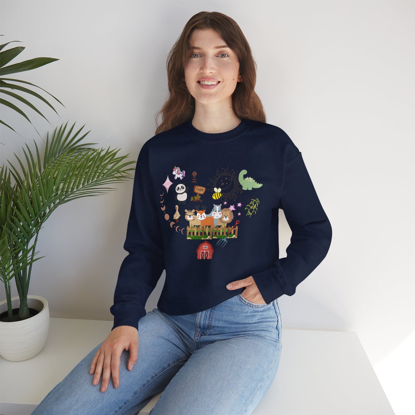 Farm Animal Crewneck Sweatshirt