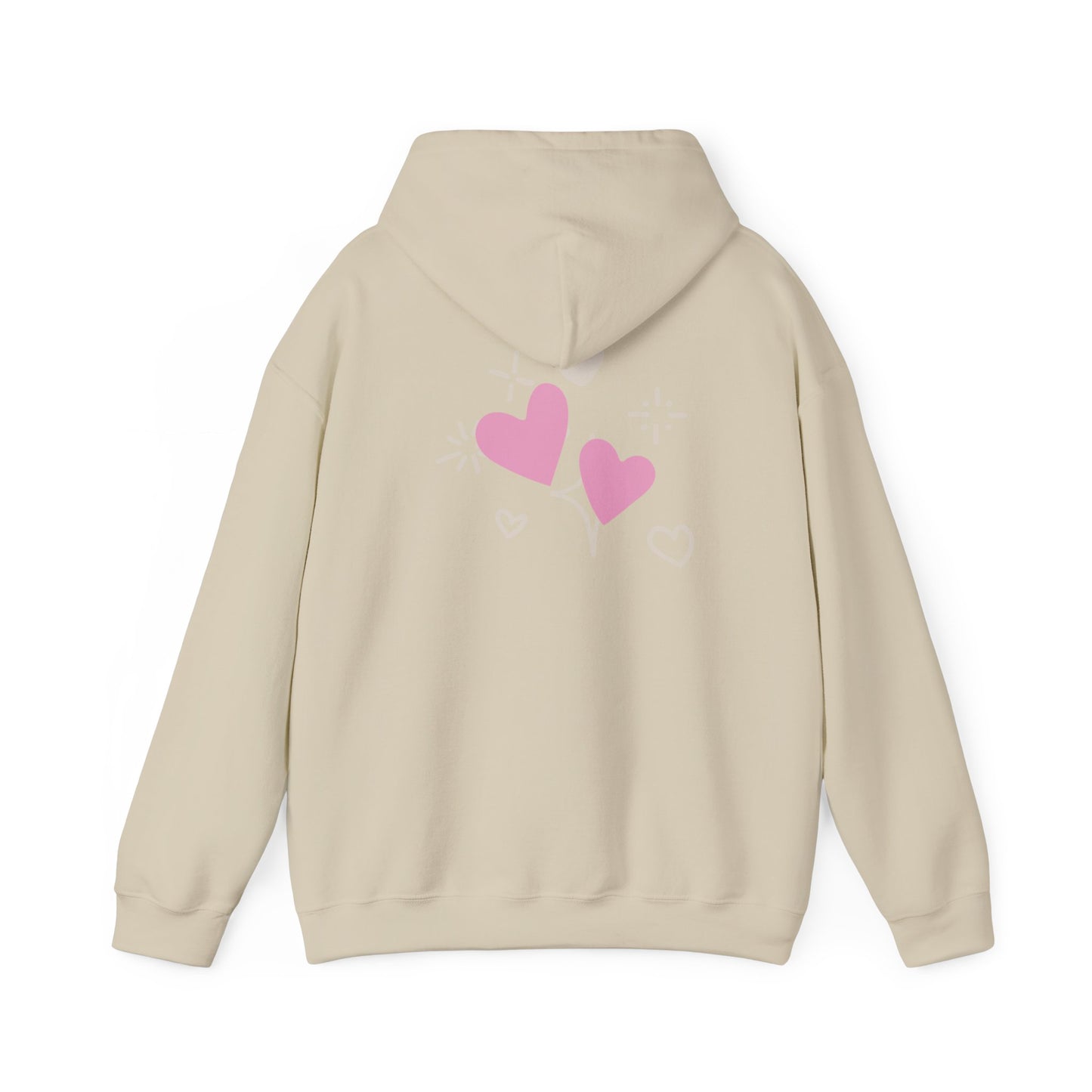 Cozy Heart-Themed Hooded Sweatshirt