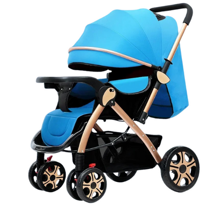 Folding 2-in-1 Baby Stroller with Bassinet Mode