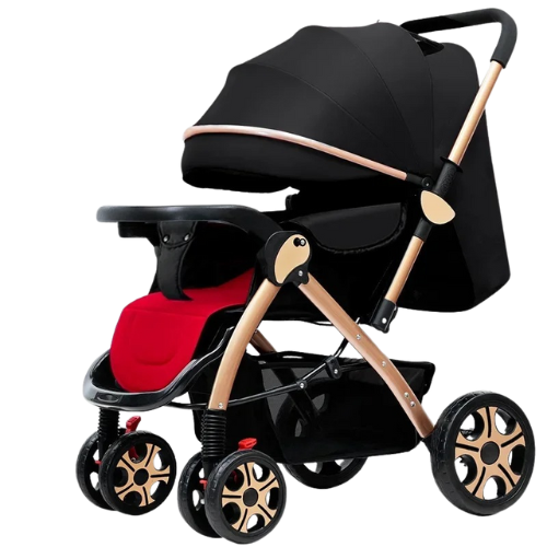 Folding 2-in-1 Baby Stroller with Bassinet Mode