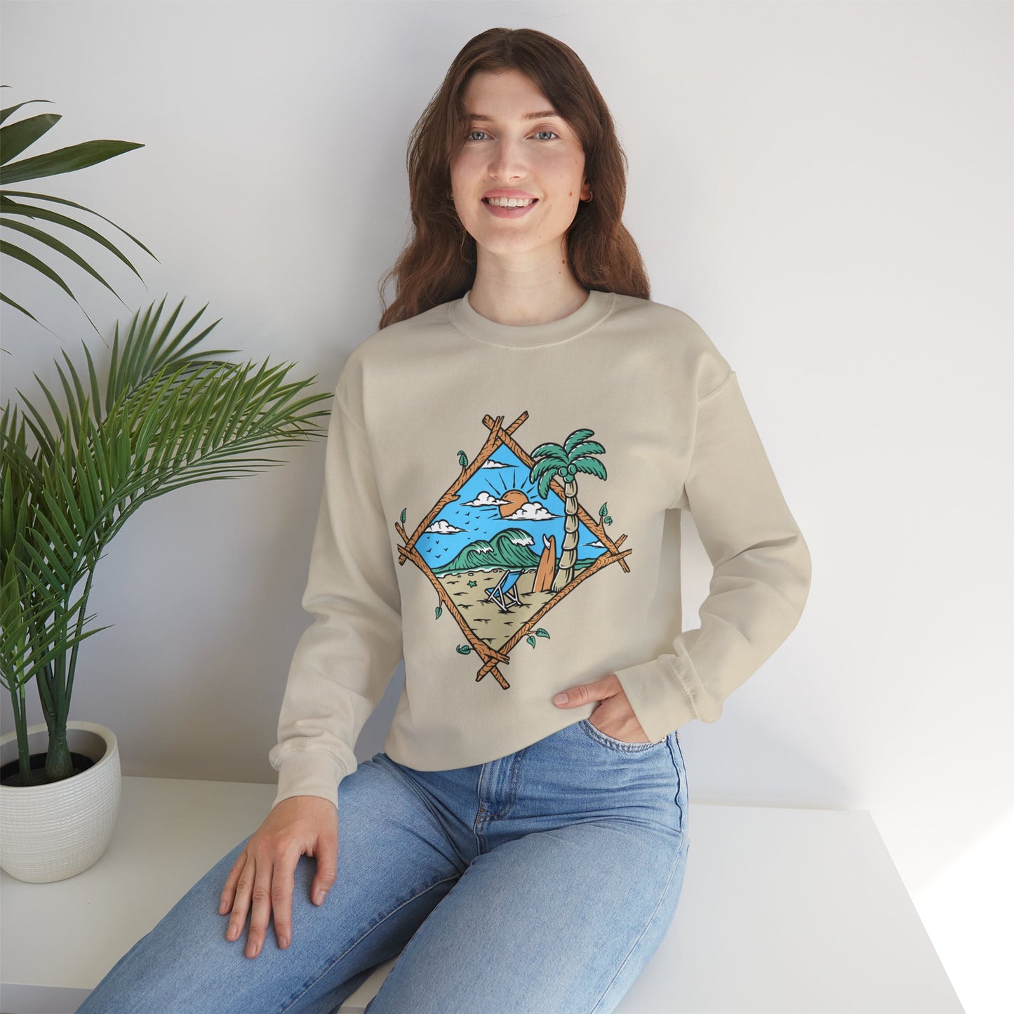 Beach Vibes Crewneck Sweatshirt