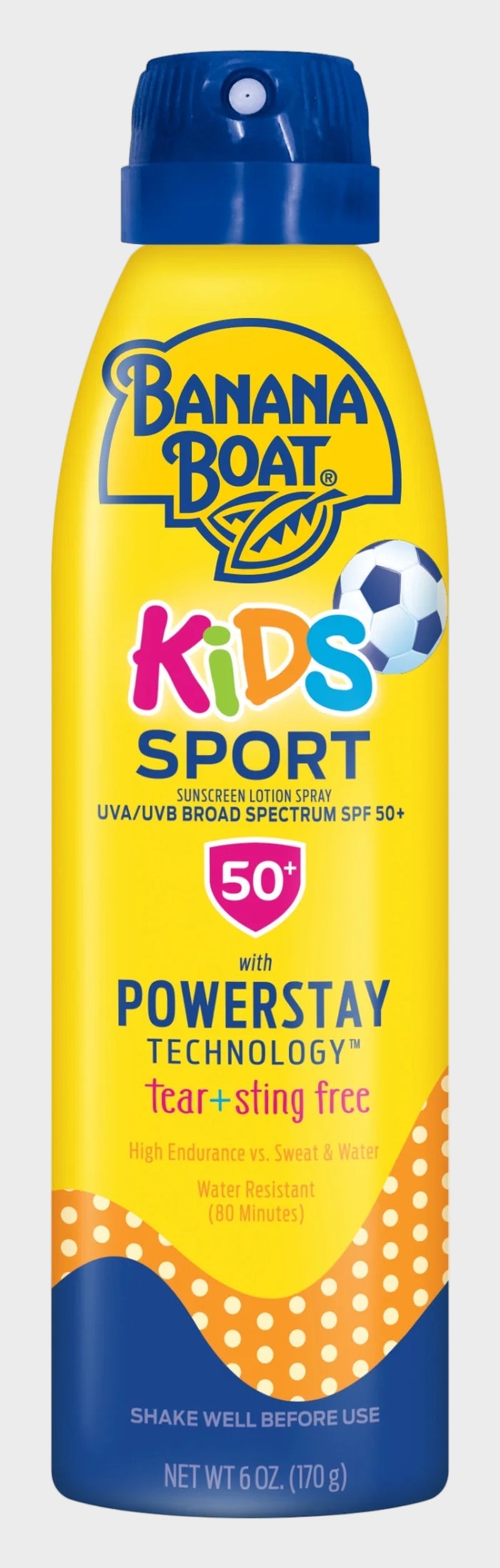 Kids Sport Sunscreen Spray Lotion SPF 50, 6Oz