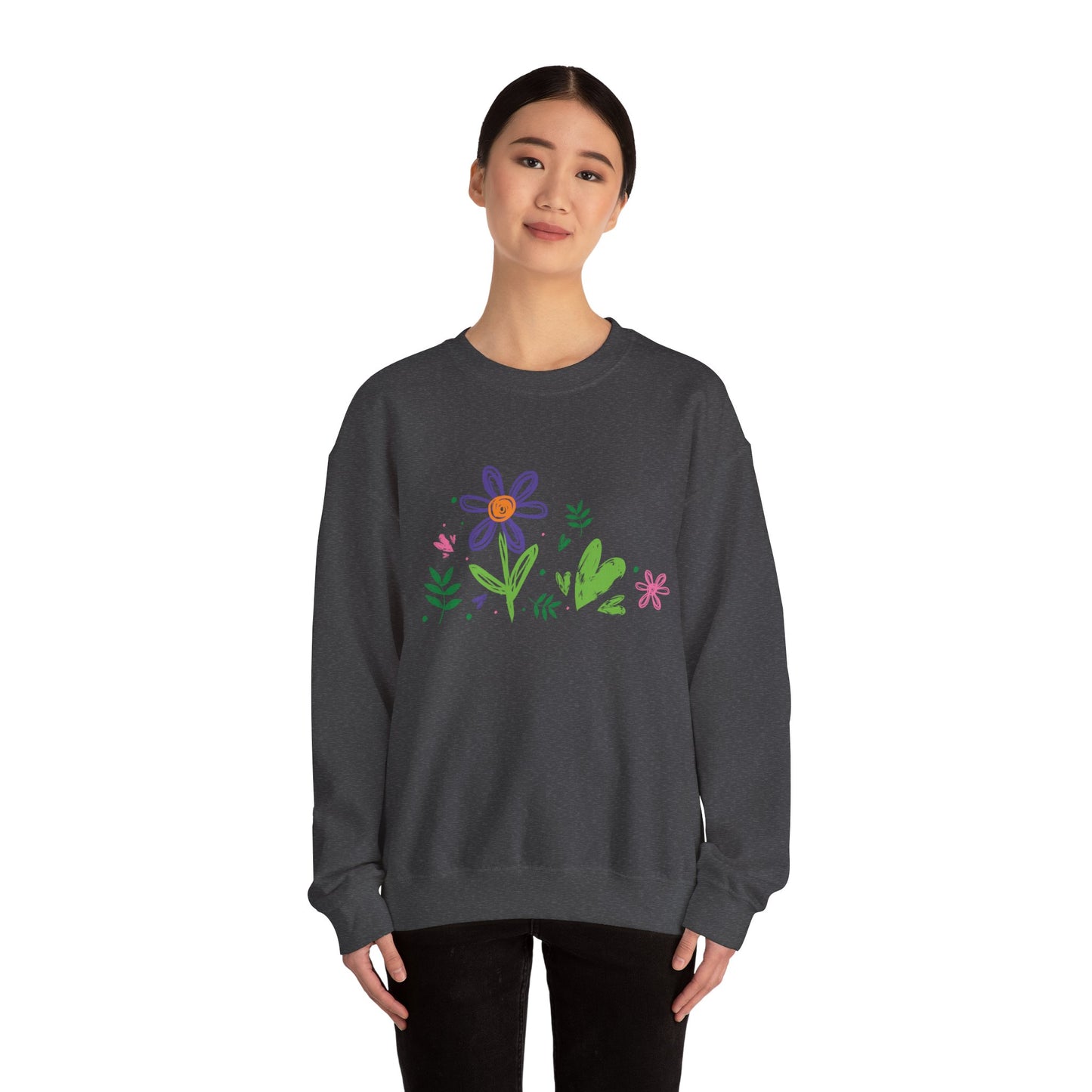Floral Chic Artisanal Sweatshirt