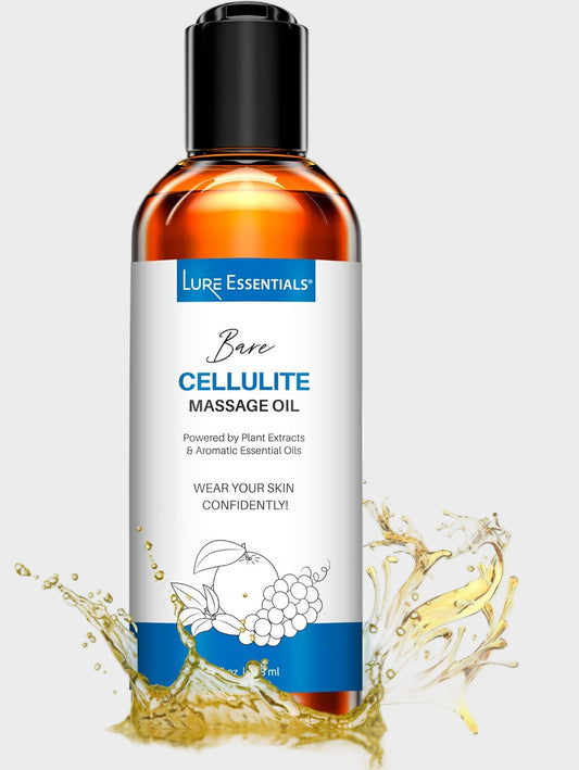 Skincare Body Oil for Stretch Marks and Scars, anti Cellulite Massage Oil and Lymphatic Massage Oils, Belly Oil for Pregnancy, Surgical Scars - All Skin Types with Coconut, Vitamin E and Omega 3