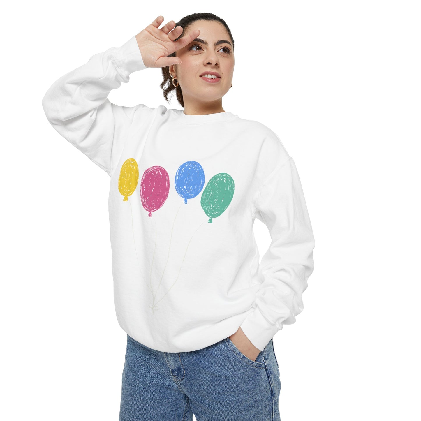 Colorful Balloon Design Unisex Sweatshirt