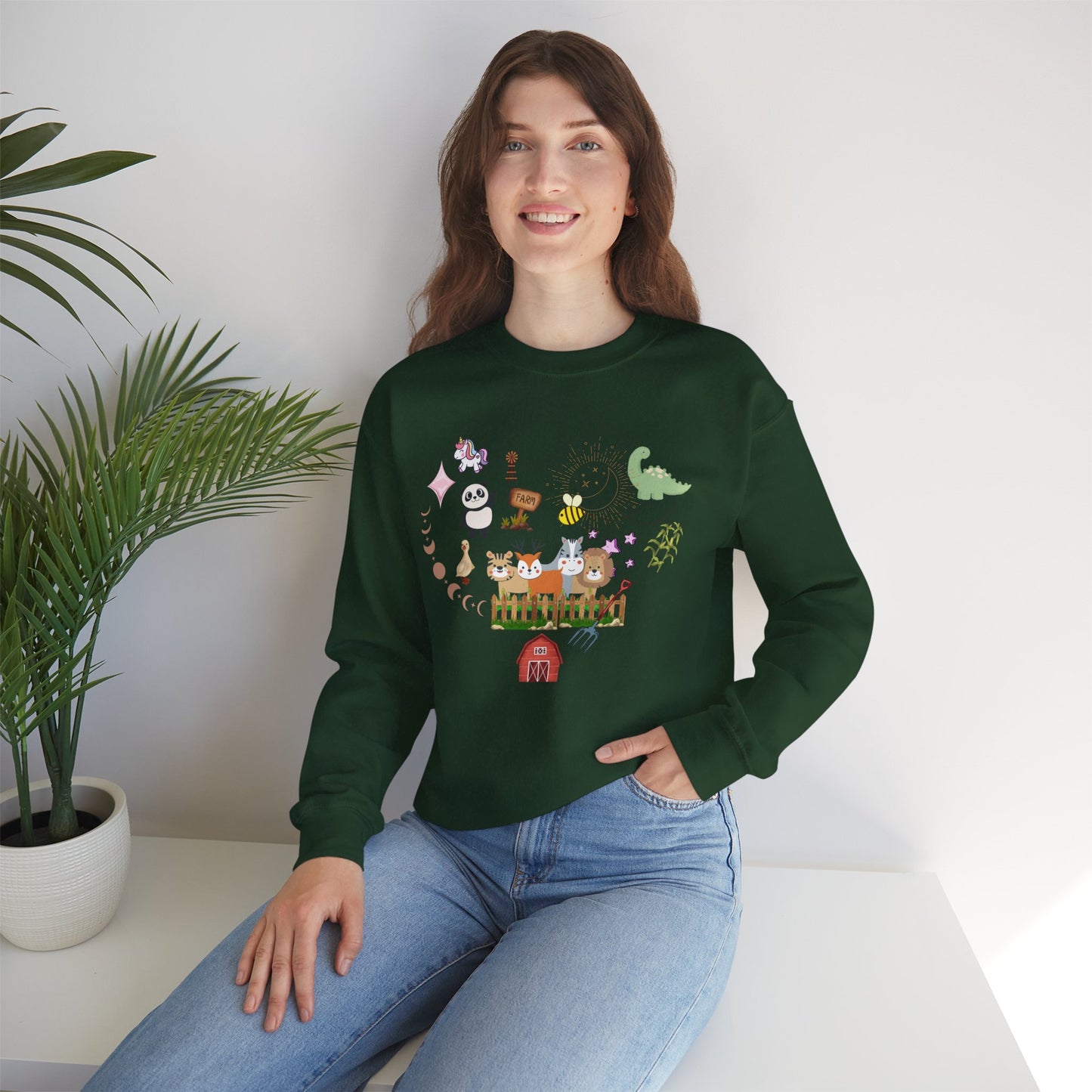 Farm Animal Crewneck Sweatshirt