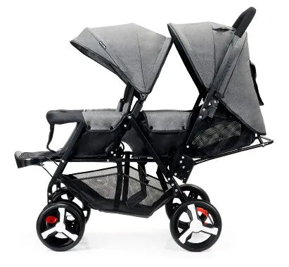 Baby Folding Double Stroller Lightweight with Tandem Seating