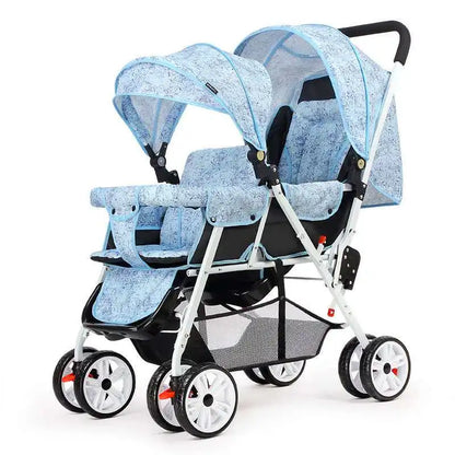 Baby Folding Double Stroller Lightweight with Tandem Seating