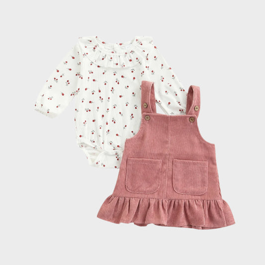 2 Piece Ruffle Dress