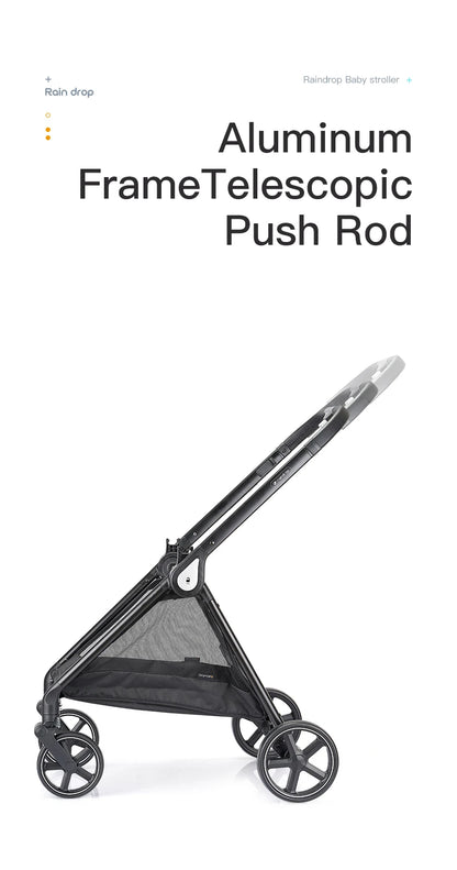 Poussette pour tout-petits convertible, réglable et pliable avec siège de poussette réversible