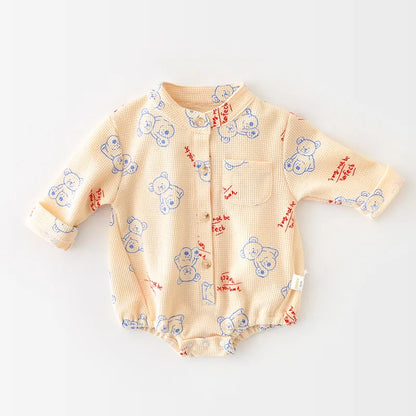 Waffle Bear Bodysuit Outwear