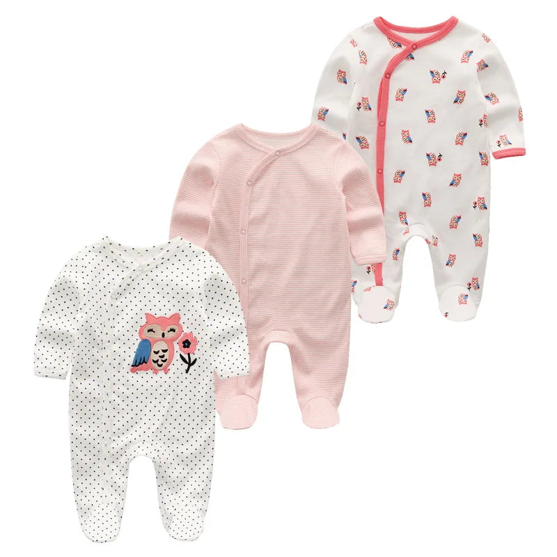 3 Pack kiddiezoom™ Long Sleeve Jumpsuits