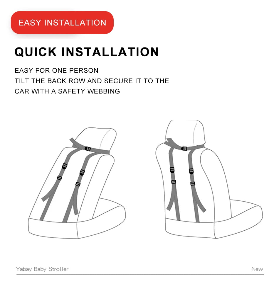 Child Safety Seat Mat Cushion Adjustable Stroller Seat Pad