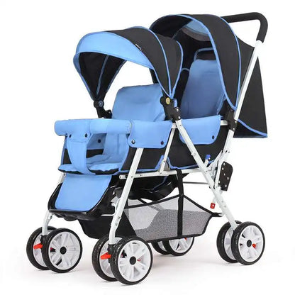 Baby Folding Double Stroller Lightweight with Tandem Seating