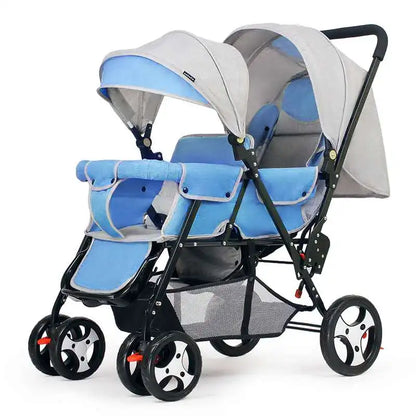 Baby Folding Double Stroller Lightweight with Tandem Seating