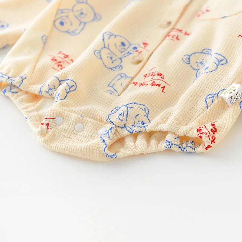 Waffle Bear Bodysuit Outwear