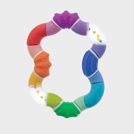 Twista Teether Toy for Babies and Infants, Multicolor Design