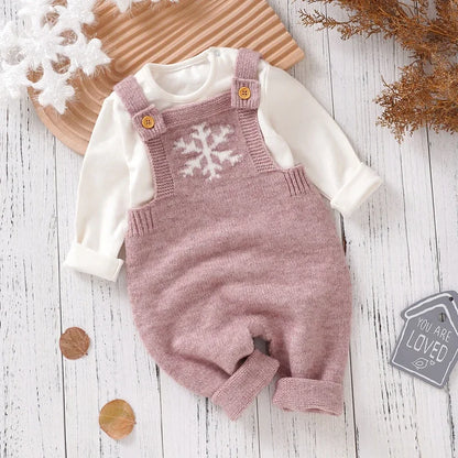 Snowflakes Overall Jumpsuit