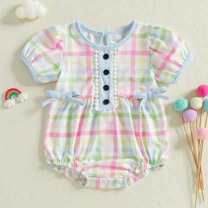 Combinaison décontractée à carreaux 