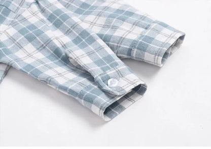 Checkered Long Sleeve Outwear