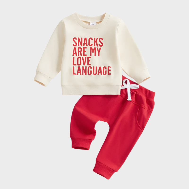 2 Piece Love Snacks Outfit
