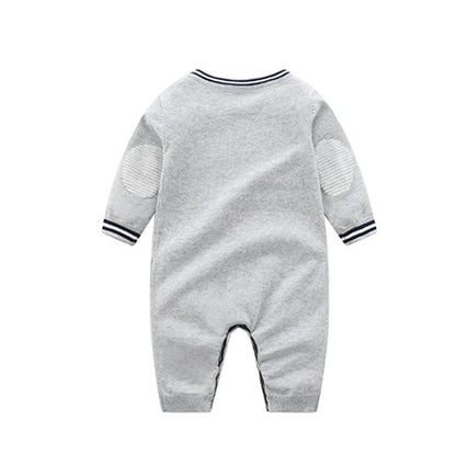 V-neck Knitted Jumpsuit