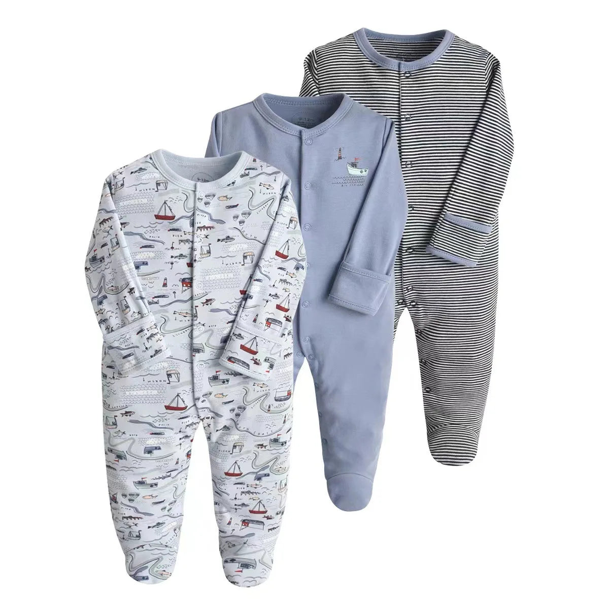 3 Pieces Essential Newborn Jumpsuit