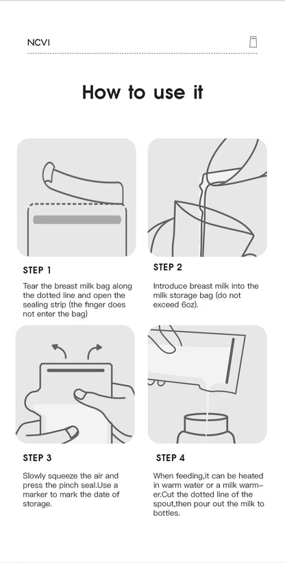 NCVI™ Breastmilk Storage Bags