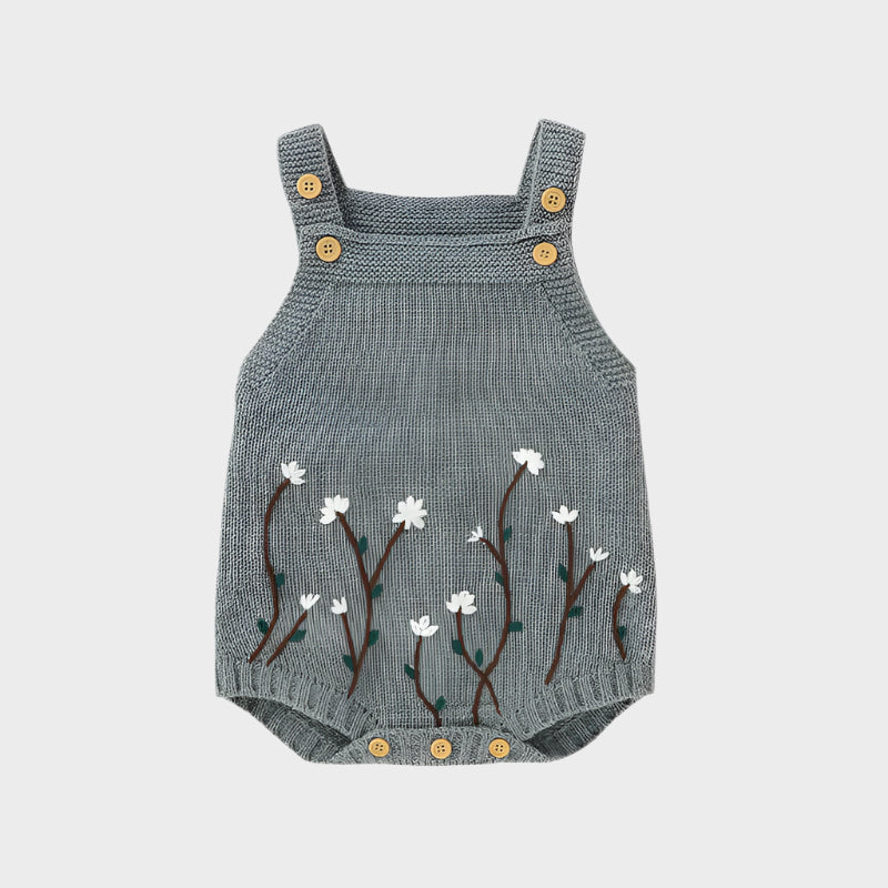 Floral Sleeveless Knitwear