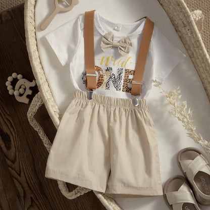 2 Piece Gentleman Overall Outfits