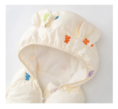 Autumn Winter Baby Cartoon Bear Vest