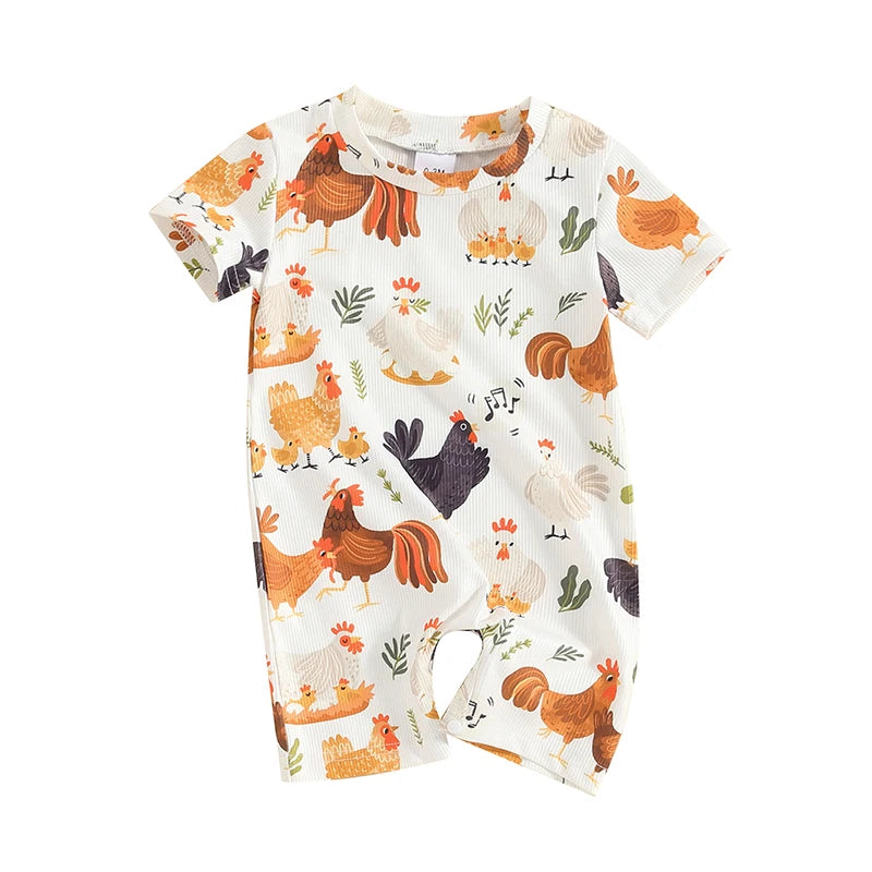 Floral & Fauna Farm Romper
