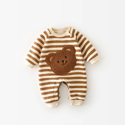 Embroidered Baby Bear Jumpsuit