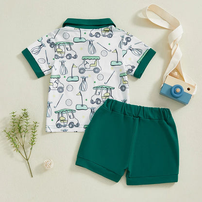 2 Piece Golf Set Summer Outfits Suit