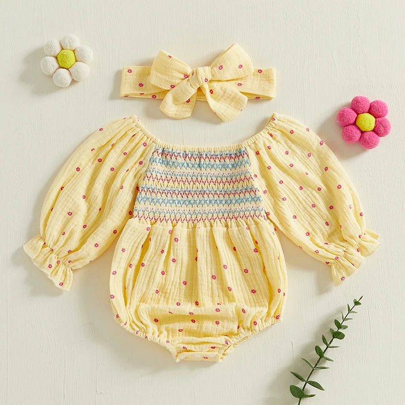 Long Puff Sleeve Floral