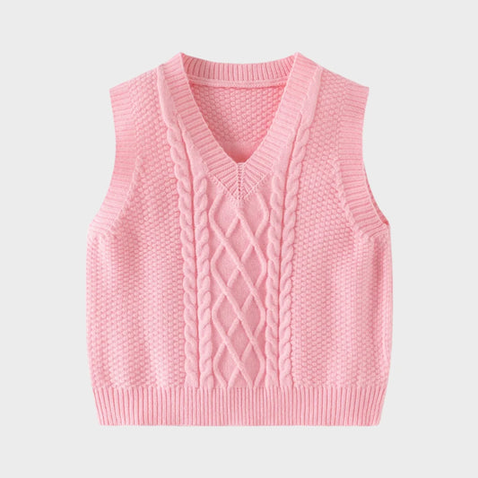 Slim V-Neck Knitted Vest Knitwear