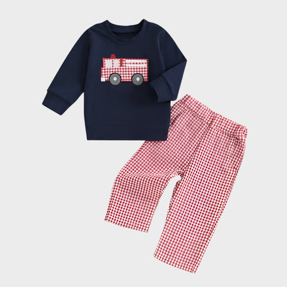 2 Piece Fire Truck Outfit