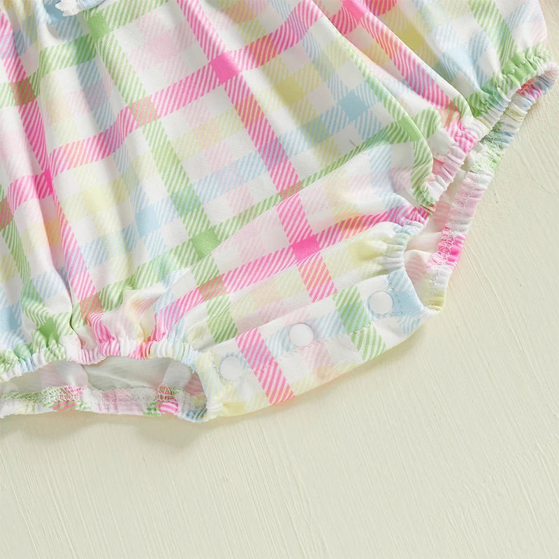 Combinaison décontractée à carreaux 