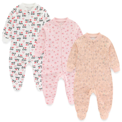 3 Pack kiddiezoom™ Long Sleeve Jumpsuits