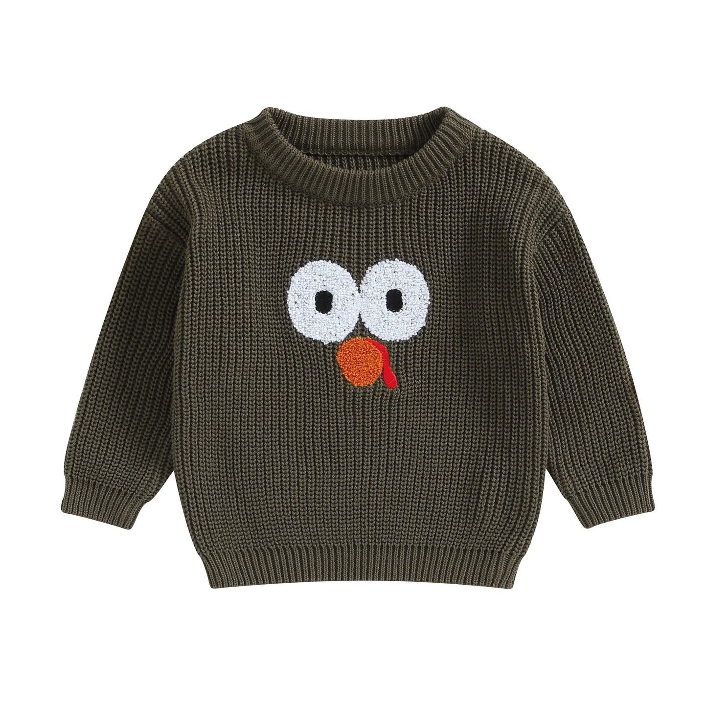 Embroidery Sweaters Long Sleeve O Neck