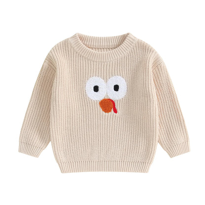 Embroidery Sweaters Long Sleeve O Neck