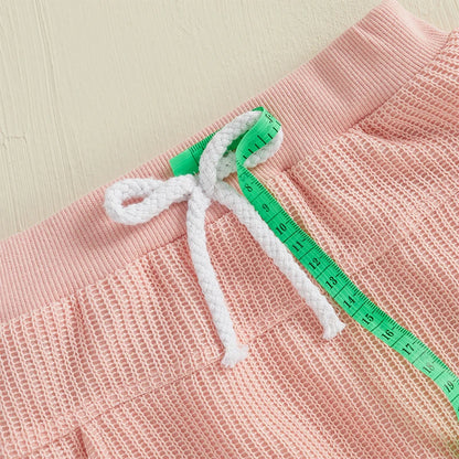 2 Piece Set Embroidery Bow Hoodie with Sweatpants