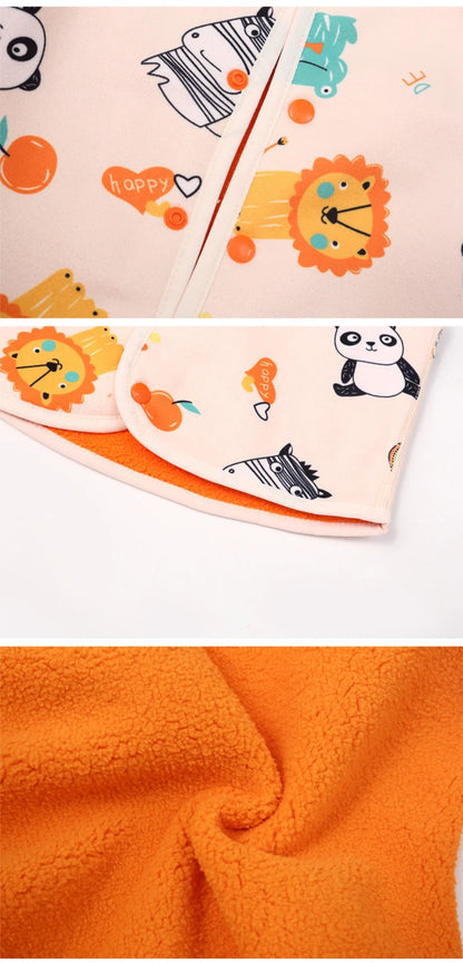 Gilet chaud réversible pour bébé garçon et fille