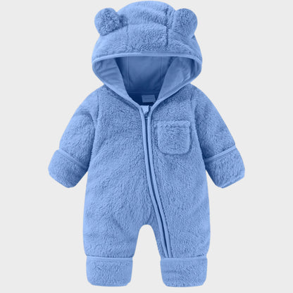 Combinaisons à capuche en polaire chaudes et épaisses