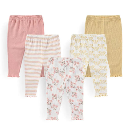 5 Pack Fashion Newborn Leggings