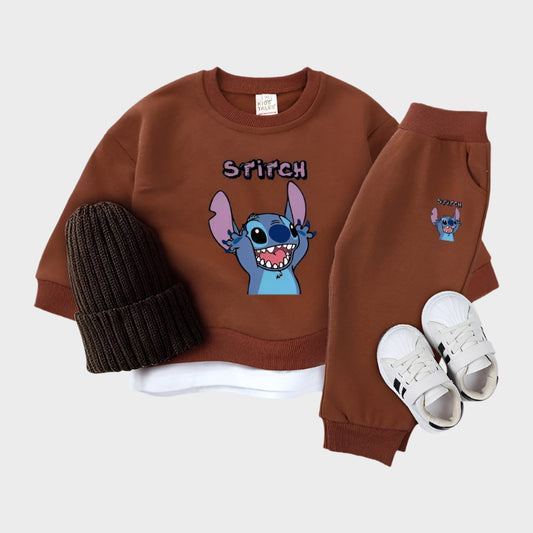 3 Piece Stitch Knitted Autumn Tracksuit