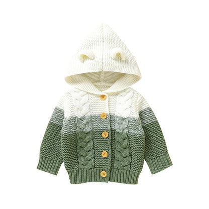 Hooded Knitted Autumn Sweater