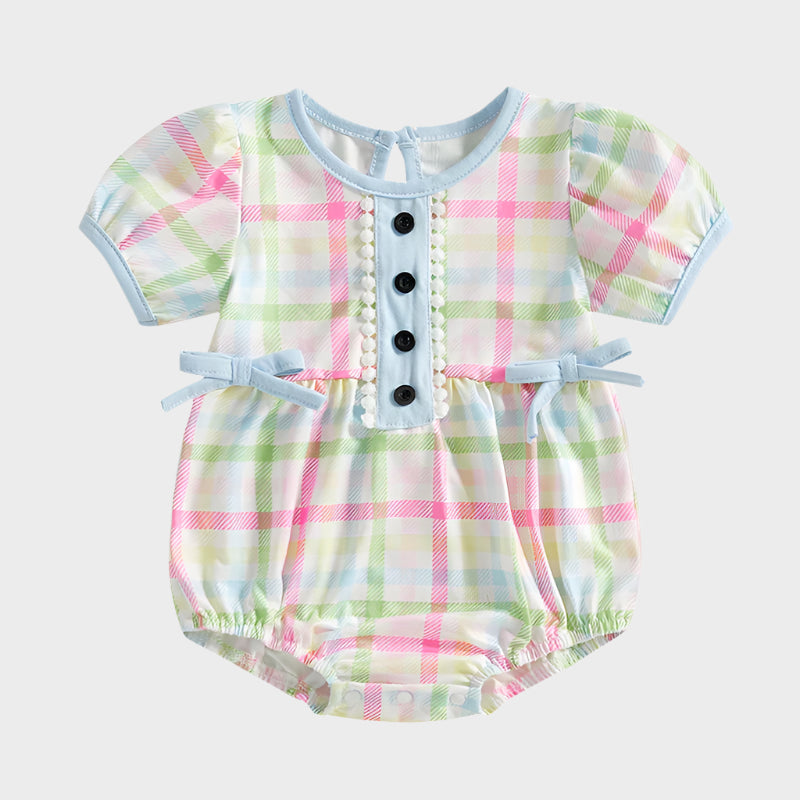 Combinaison décontractée à carreaux 