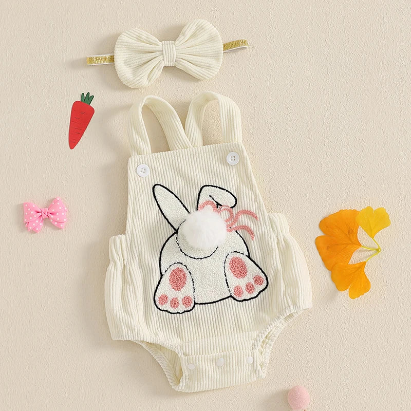 Body brodé lapin de Pâques