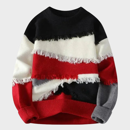 Retro Knitwear Patchwork Sweater